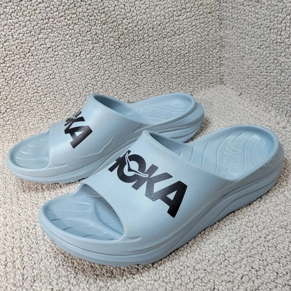 Hoka One One Ora Athletic Slide Blue Black Men's US Size 11